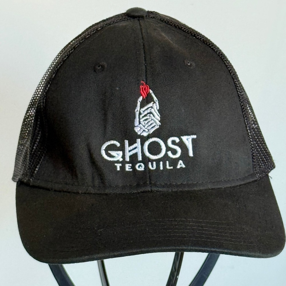 Ghost Tequila‎ Hat Otto Mesh Trucker Cap Men's Snapback Black Promo Collectible